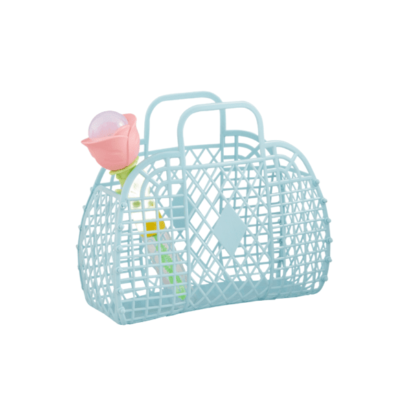 Blue Jelly Tote And Bubbles by Mud Pie at Confetti Gift and Party Tuscaloosa Alabama