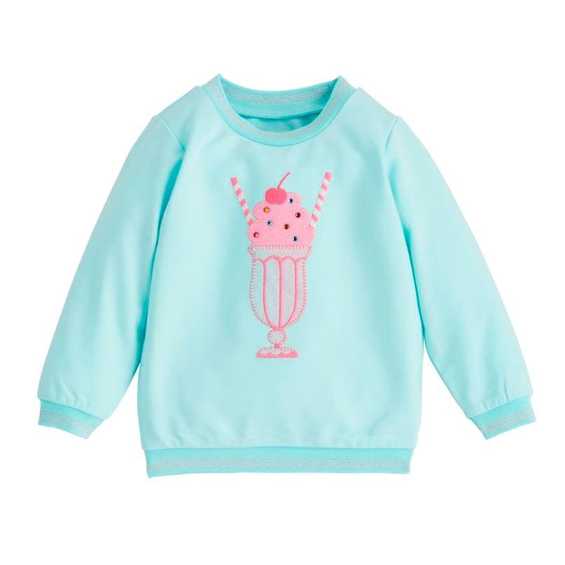Blue Sparkle Sweatshirt by Mud Pie at Confetti Gift and Party Tuscaloosa Alabama