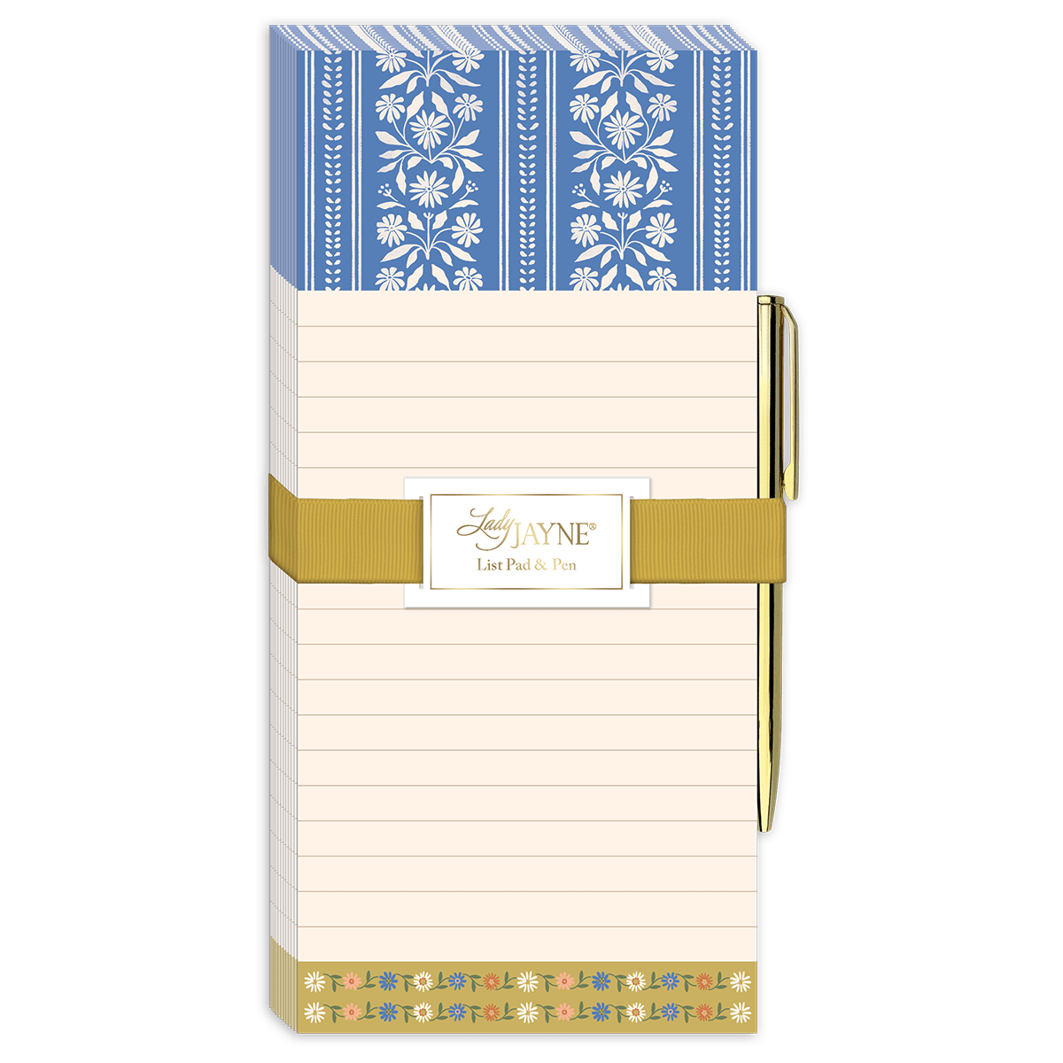 Blue Stripe Sweet Boutique Magnetic Notepad with Pen by lady jayne at Confetti Gift and Party Tuscaloosa Alabama