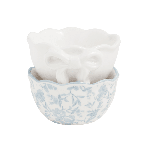 Blue Toile & White Bow Ramekin Set by Mud Pie at Confetti Gift and Party Tuscaloosa Alabama