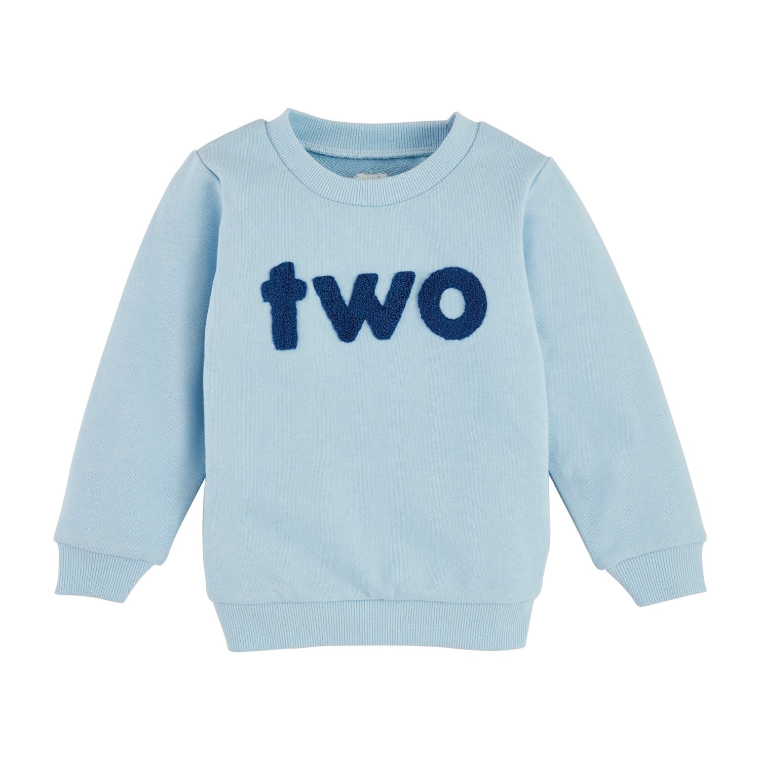Blue Two Lightweight Sweatshirt 24M - 2T by Mud Pie at Confetti Gift and Party Tuscaloosa Alabama