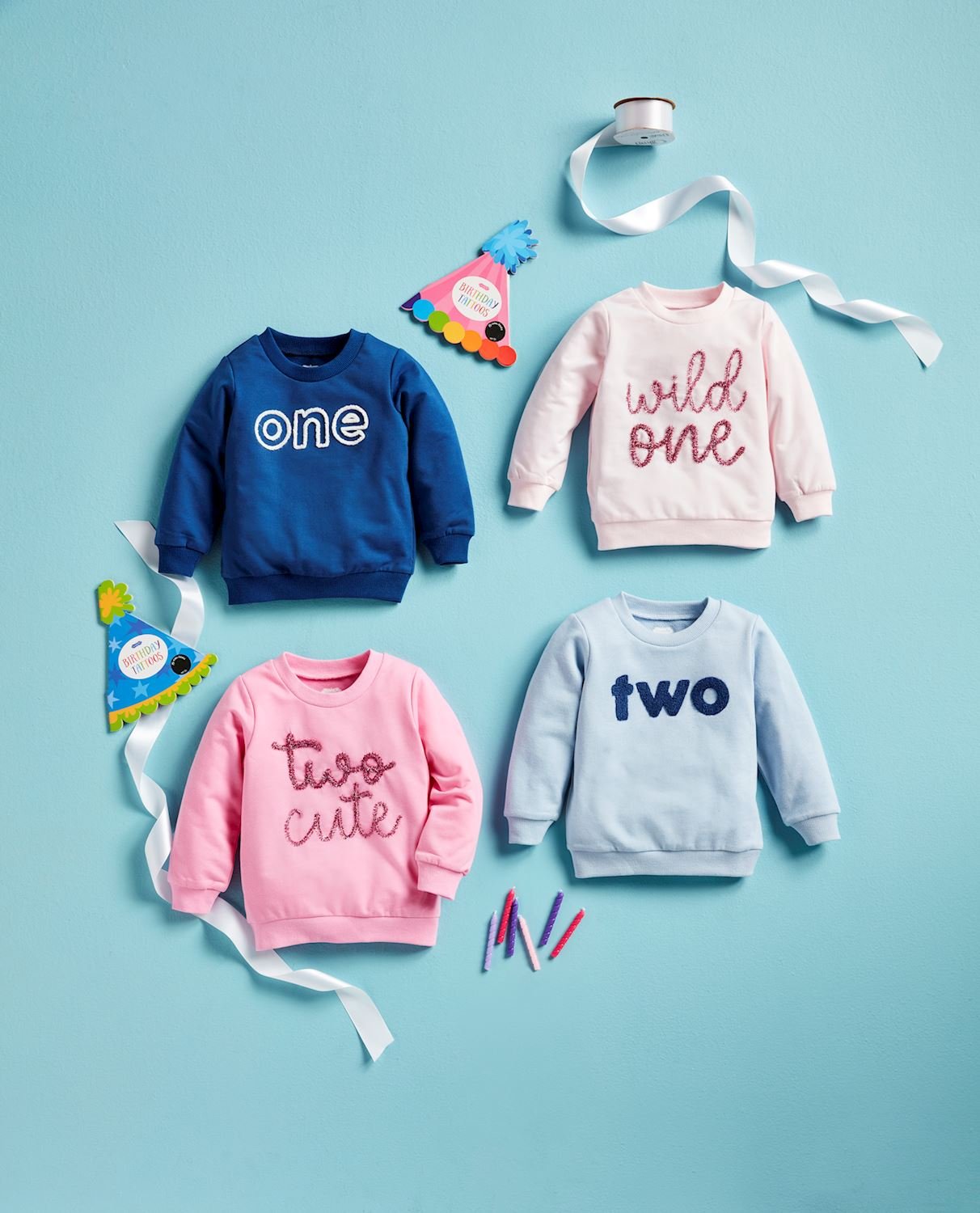 Blue Two Lightweight Sweatshirt 24M - 2T by Mud Pie at Confetti Gift and Party Tuscaloosa Alabama