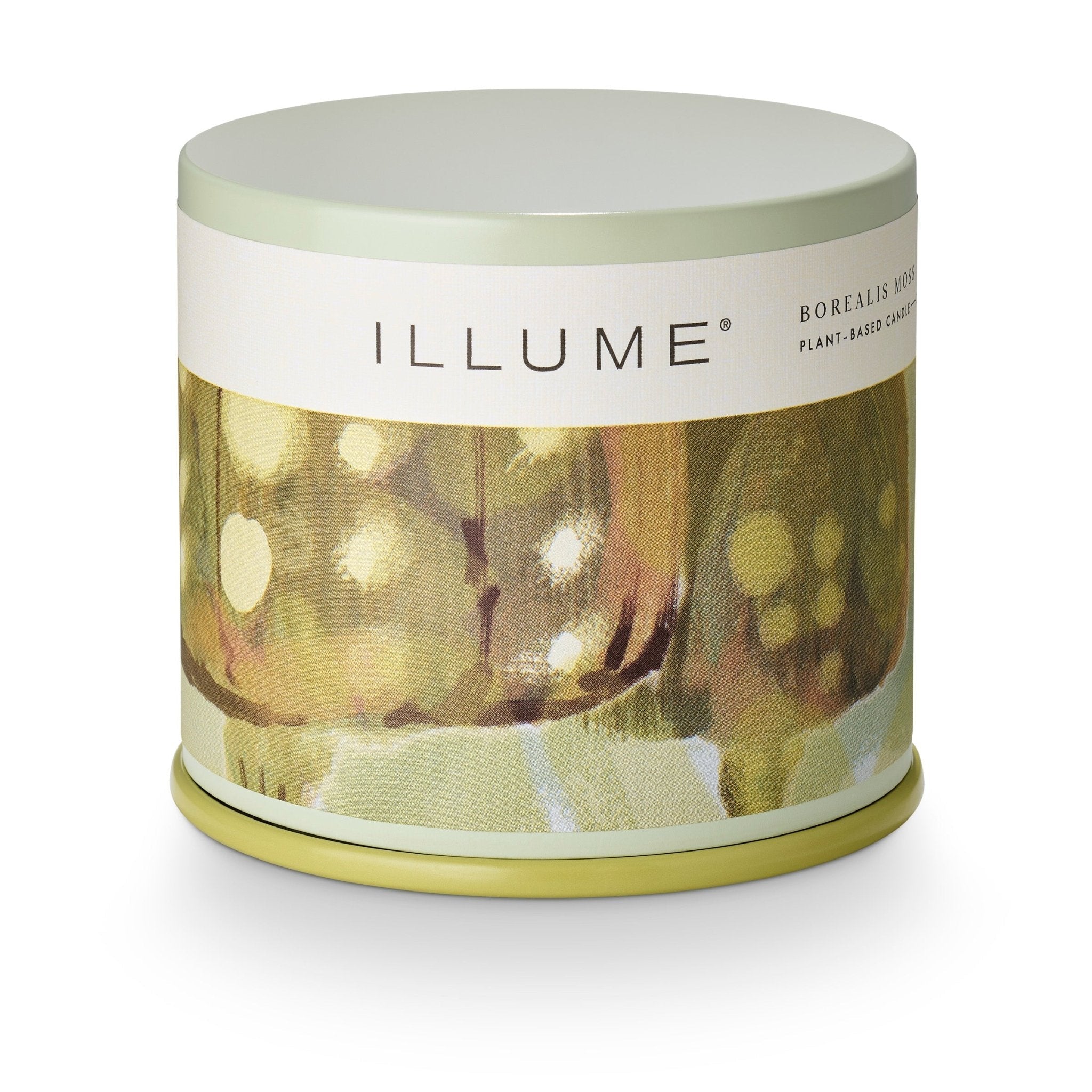 Borealis Moss Vanity Tin Candle by Illume at Confetti Gift and Party Tuscaloosa Alabama
