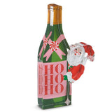 8-inch acrylic cut out block featuring a multicolor “Bottled Christmas Cheer” design by artist Taylor Beach.