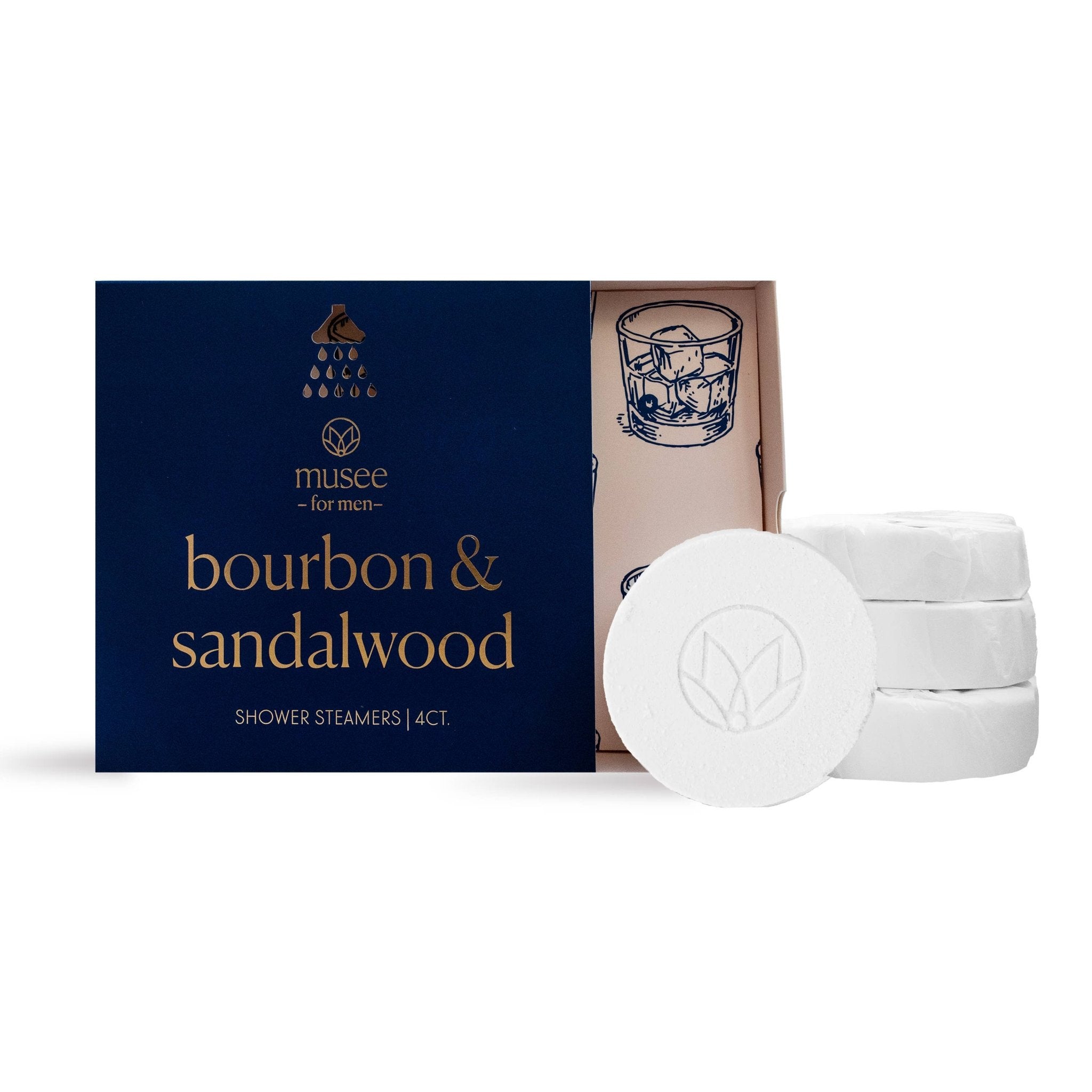 Bourbon & Sandalwood Shower Steamers by Musee Bath at Confetti Gift and Party Tuscaloosa Alabama