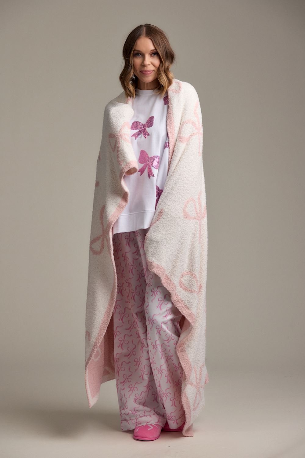 Bow Sparkle Sweatshirt by Mud Pie at Confetti Gift and Party Tuscaloosa Alabama