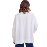 Bow Sparkle Sweatshirt by Mud Pie at Confetti Gift and Party Tuscaloosa Alabama