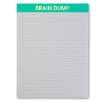 Brain Dump - Large Memo Lined Notepad by Chez Gagné at Confetti Gift and Party Tuscaloosa Alabama