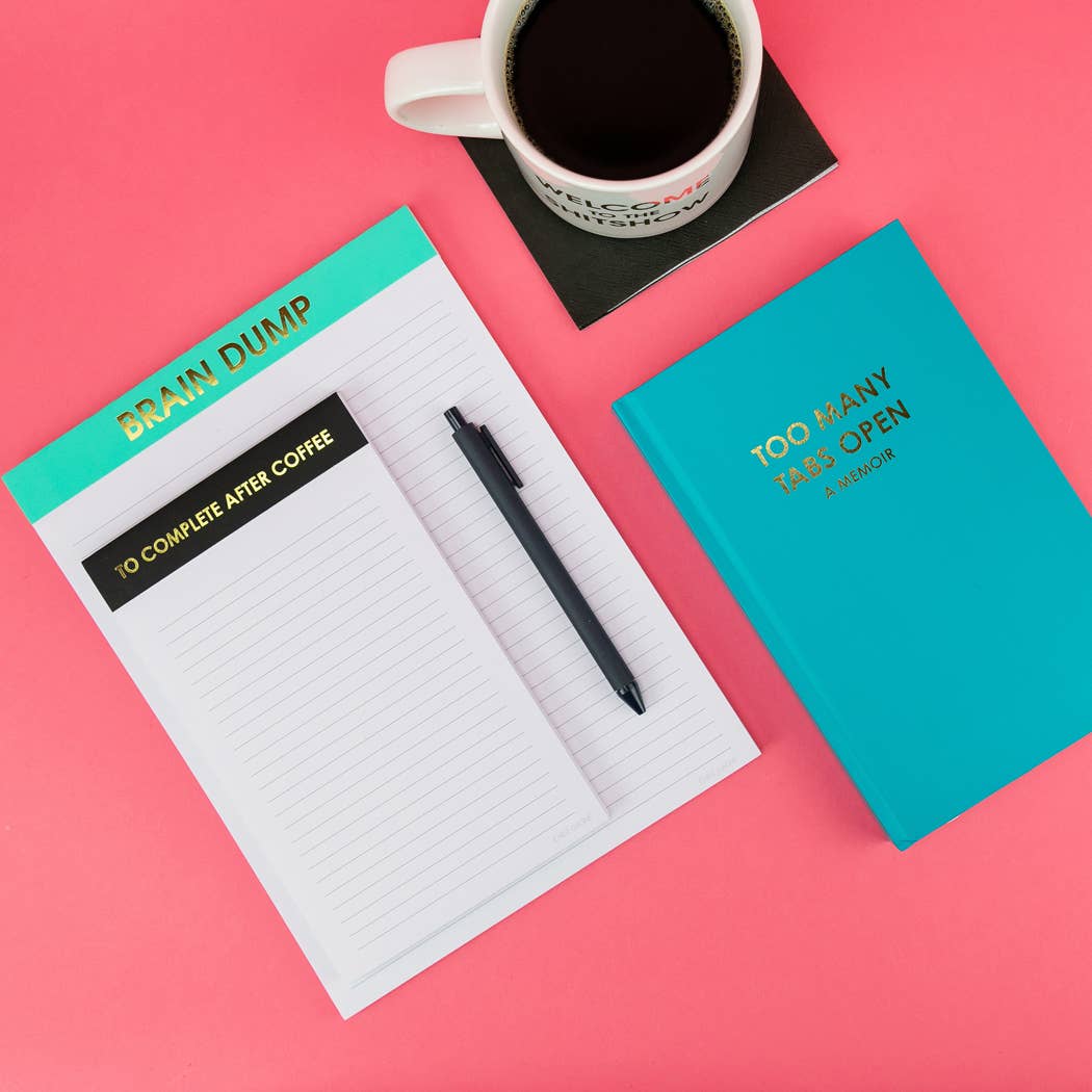 Brain Dump - Large Memo Lined Notepad by Chez Gagné at Confetti Gift and Party Tuscaloosa Alabama
