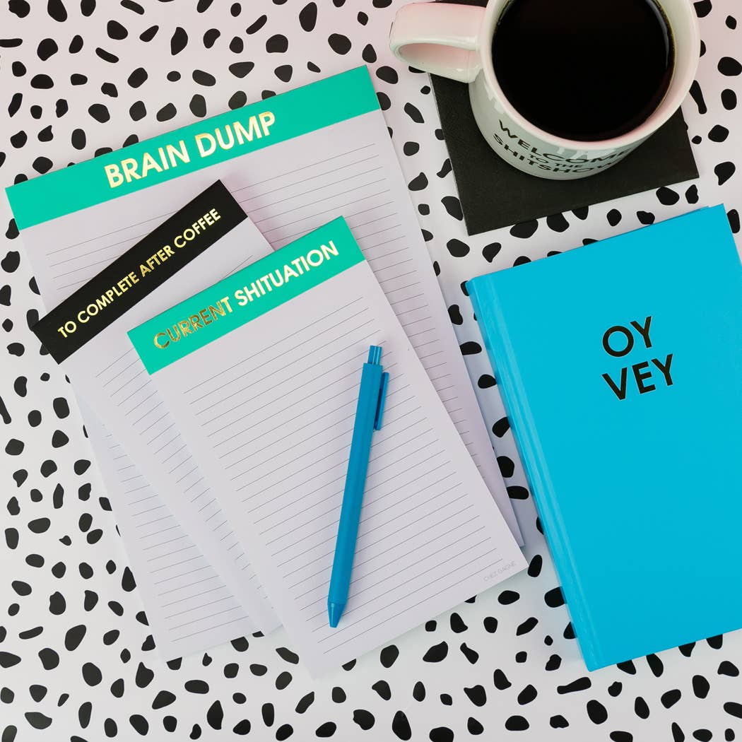 Brain Dump - Large Memo Lined Notepad by Chez Gagné at Confetti Gift and Party Tuscaloosa Alabama