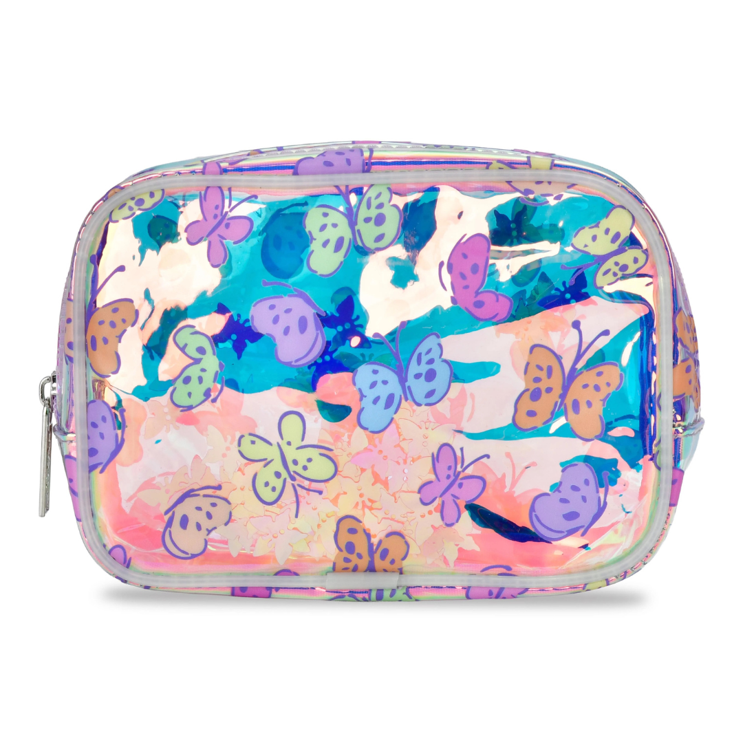 Bright Butterflies Clear Cosmetic Bag by Iscream at Confetti Gift and Party Tuscaloosa Alabama