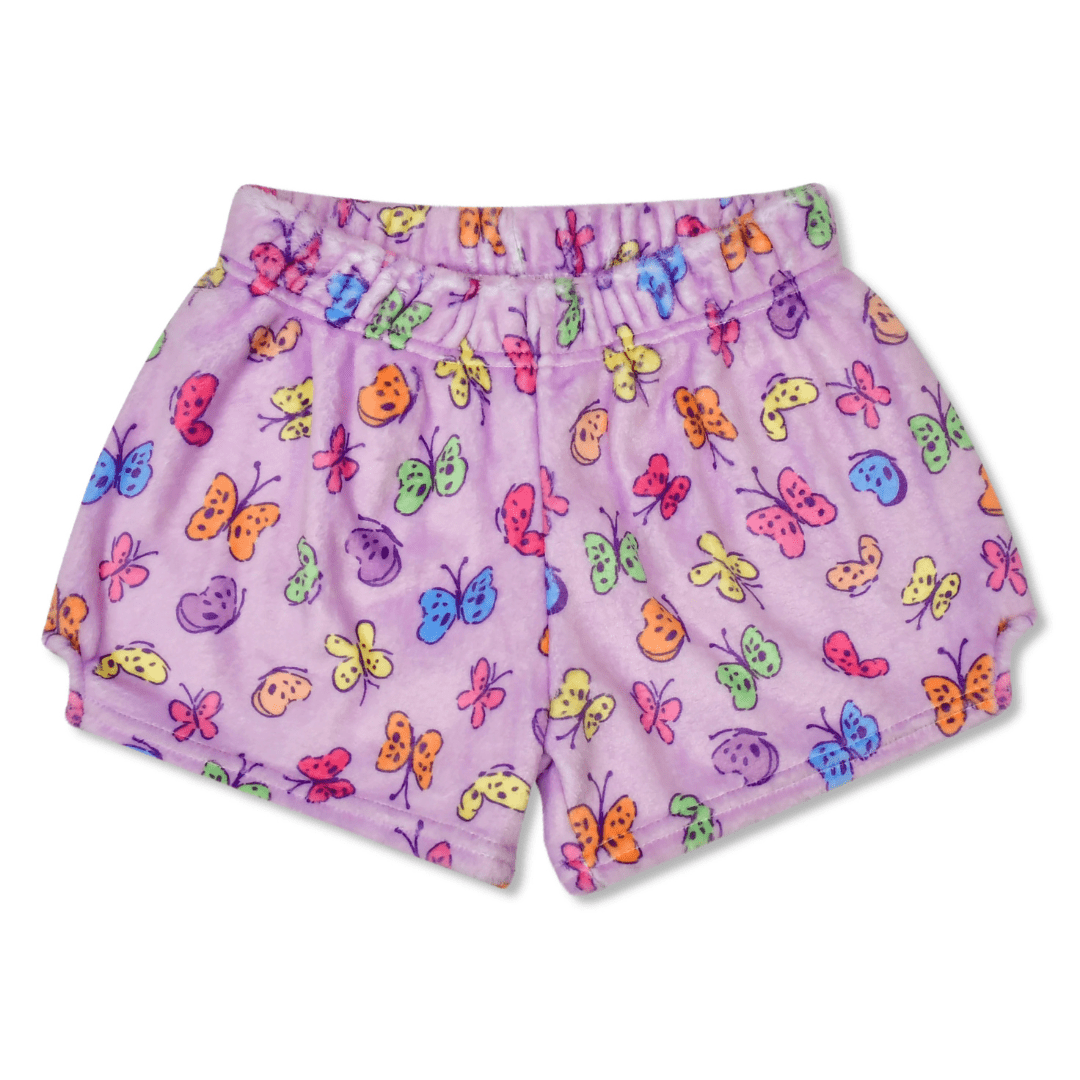 Bright Butterflies Plush Shorts