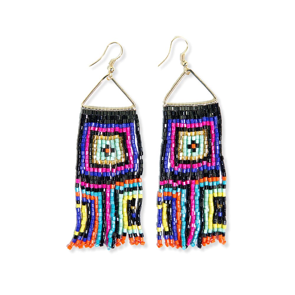 
                      
                        Brooke Squares Beaded Fringe Earrings by Ink + Alloy at Confetti Gift and Party
                      
                    