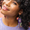 Brooke Squares Beaded Fringe Earrings by Ink + Alloy at Confetti Gift and Party
