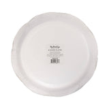 Green Striped Scallops 9" Plate