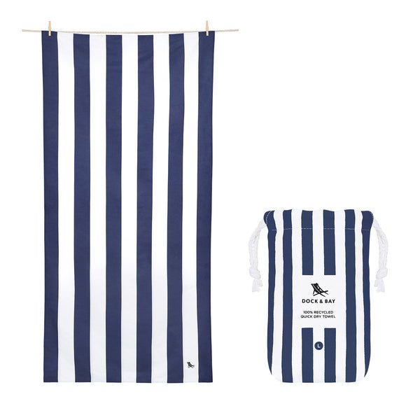 Cabana Whitsunday Blue Beach Towel by Dock & Bay at Confetti Gift and Party