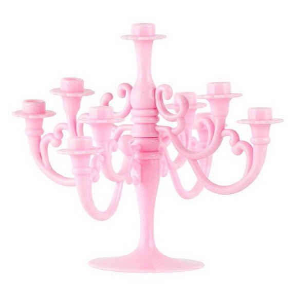 Cake Topper With Candles Candelabra - Pink by Creative Brands at Confetti Gift and Party