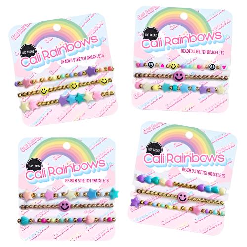 Cali Rainbows Stretch Beaded Bracelets by Top Trenz at Confetti Gift and Party Tuscaloosa Alabama