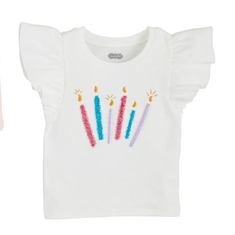 Candles Girl Birthday Tees by Mud Pie at Confetti Gift and Party Tuscaloosa Alabama