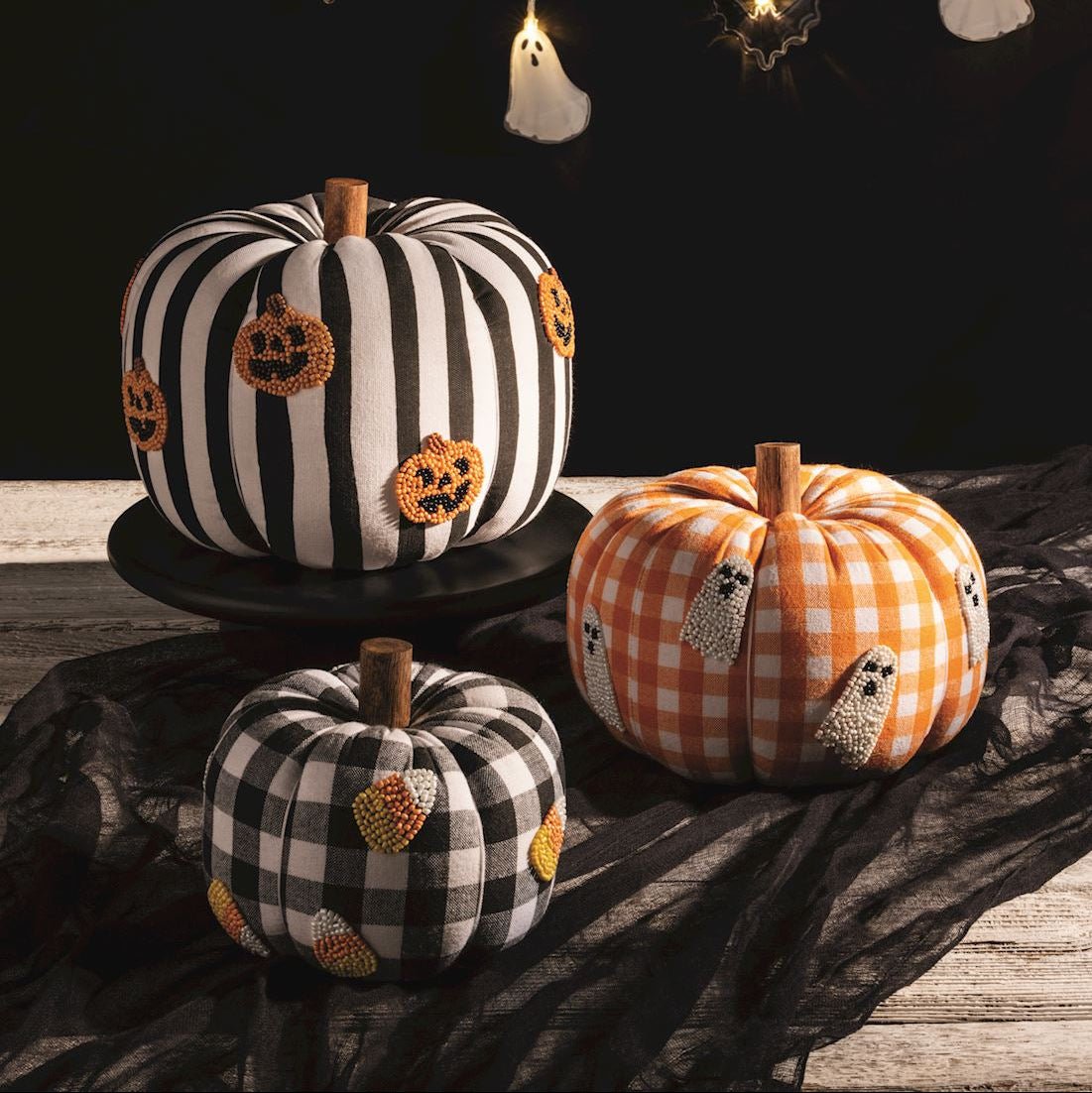 Candy Beaded Icon Pumpkins by Mud Pie at Confetti Gift and Party Tuscaloosa Alabama