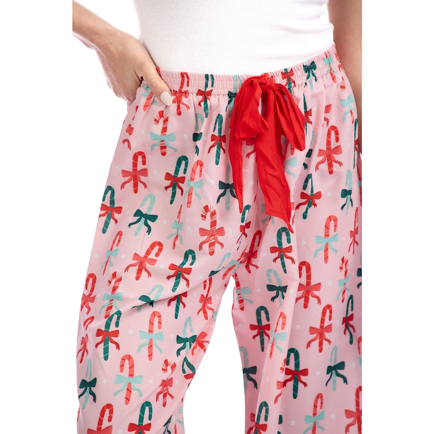 Candy Cane Cutie Pajama Pants by Mud Pie at Confetti Gift and Party Tuscaloosa Alabama