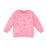 Candy Cane Sweatshirt by Mud Pie at Confetti Gift and Party Tuscaloosa Alabama