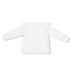 Candy Canes - Ruffle Shoulder Waffle Sweatshirt by Angel Dear at Confetti Gift and Party Tuscaloosa Alabama