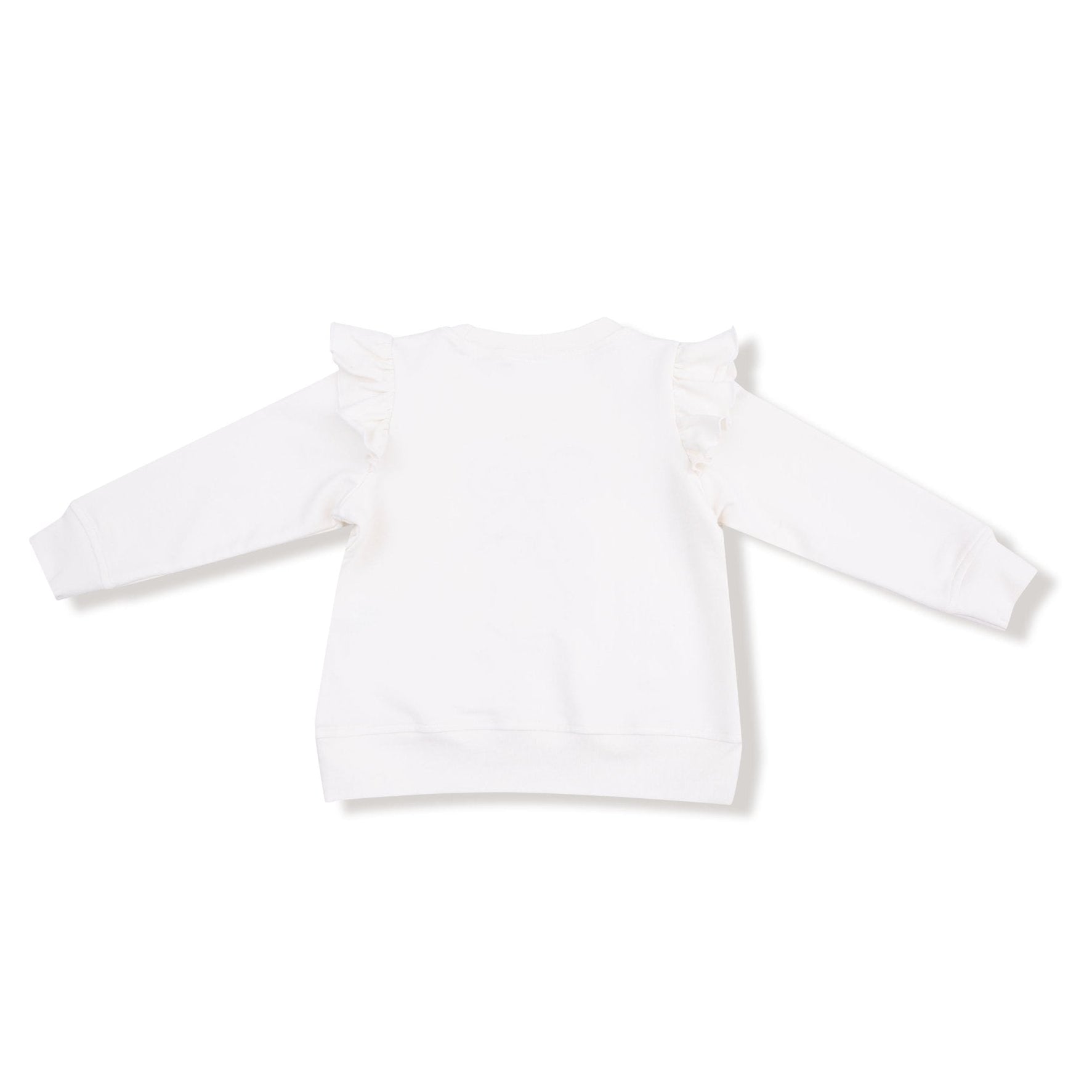 Candy Canes - Ruffle Shoulder Waffle Sweatshirt by Angel Dear at Confetti Gift and Party Tuscaloosa Alabama