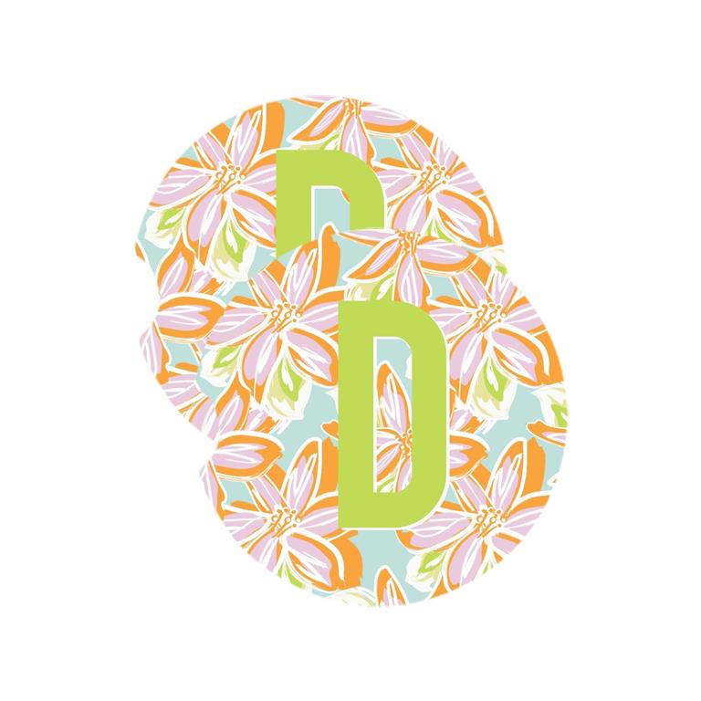 Car Coasters - Initials by Mary Square at Confetti Gift and Party