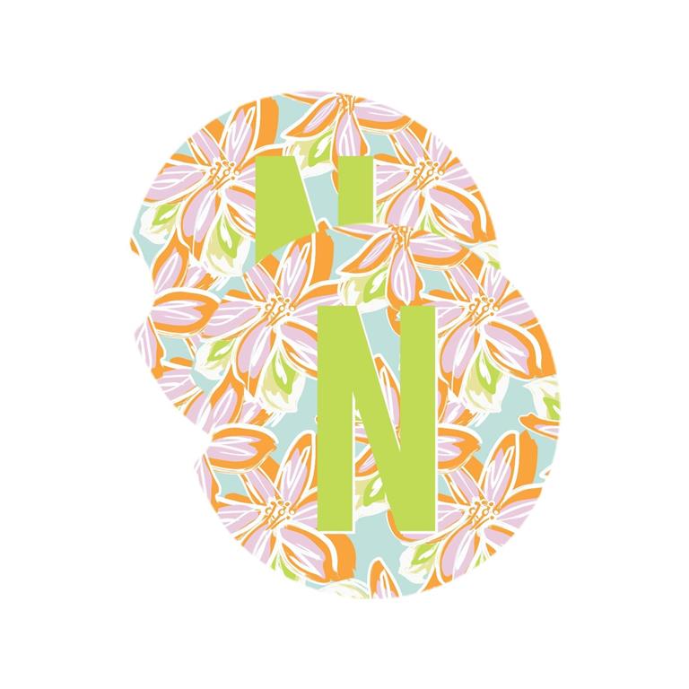 Car Coasters - Initials by Mary Square at Confetti Gift and Party
