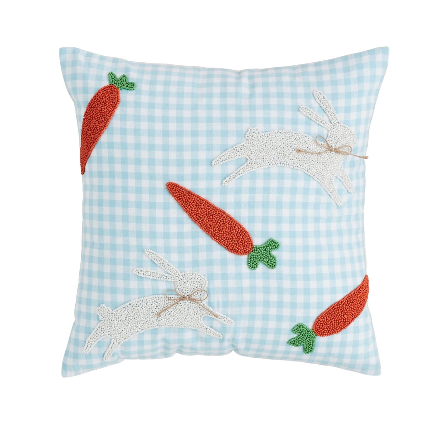 Carrot Bunny Easter Pillow by Mud Pie at Confetti Gift and Party Tuscaloosa Alabama