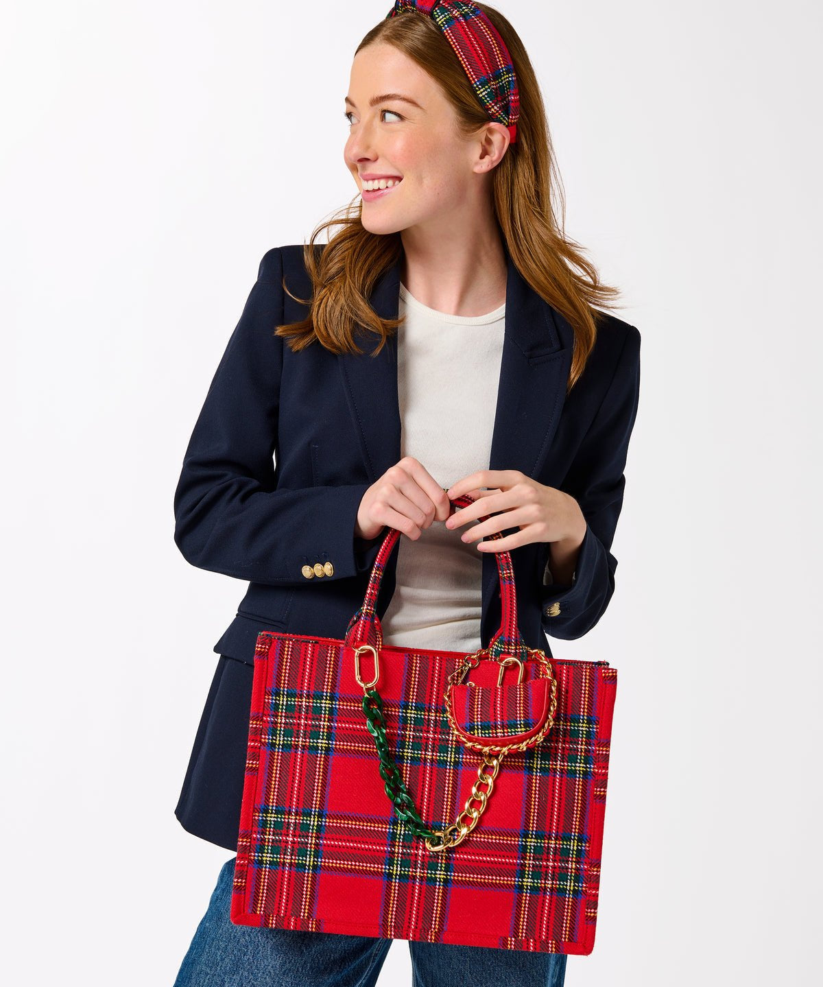 Chain Bag Charm – Forest Green & Gold by Shiraleah at Confetti Gift and Party Tuscaloosa Alabama