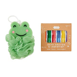 Character Loofah & Bath Crayon Set by Mud Pie at Confetti Gift and Party Tuscaloosa Alabama