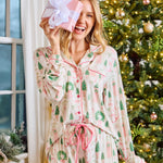 Charlotte Pajama Pant Set (Long Sleeve) - Home for Christmas by Mary Square at Confetti Gift and Party Tuscaloosa Alabama