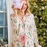 Charlotte Pajama Pant Set (Long Sleeve) - Home for Christmas by Mary Square at Confetti Gift and Party Tuscaloosa Alabama