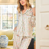 Charlotte Pajama Pant Set (Long Sleeve) - Ivy Lane Ivory by Mary Square at Confetti Gift and Party Tuscaloosa Alabama