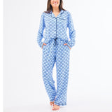 Charlotte Pajama Pant Set (Long Sleeve) - Second Glance Blue by Mary Square at Confetti Gift and Party Tuscaloosa Alabama