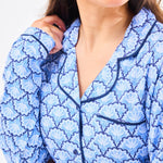 Charlotte Pajama Pant Set (Long Sleeve) - Second Glance Blue by Mary Square at Confetti Gift and Party Tuscaloosa Alabama