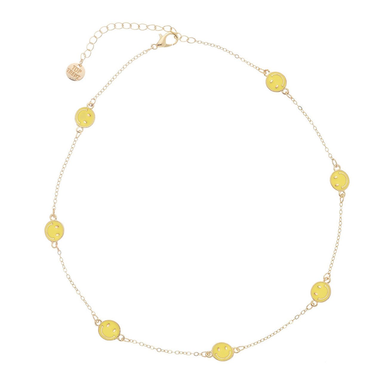 Charm After Charm Necklace - Smiley Faces by Top Trenz at Confetti Gift and Party Tuscaloosa Alabama