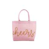 Cheers Sparkle Tote by Mud Pie at Confetti Gift and Party Tuscaloosa Alabama
