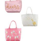 Cheers Sparkle Tote by Mud Pie at Confetti Gift and Party Tuscaloosa Alabama