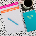 Chez Gagné - A Lot Going On At The Moment - Large Memo Lined Notepad by Chez Gagné at Confetti Gift and Party Tuscaloosa Alabama