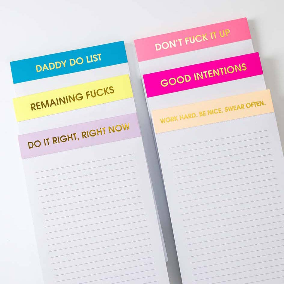 
                      
                        Chez Gagné - Good Intentions Notepad - Fuschia by Chez Gagné at Confetti Gift and Party
                      
                    