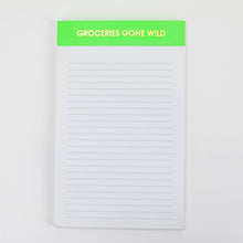  Chez Gagné - Groceries Gone Wild Notepad - Neon Green by Chez Gagné at Confetti Gift and Party