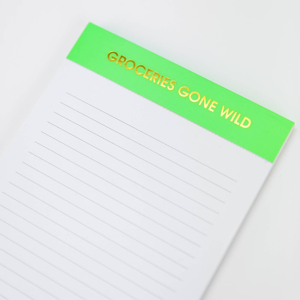 
                      
                        Chez Gagné - Groceries Gone Wild Notepad - Neon Green by Chez Gagné at Confetti Gift and Party
                      
                    