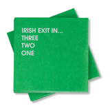 Chez Gagné - Irish Exit - Funny Cocktail Napkins by Chez Gagné at Confetti Gift and Party Tuscaloosa Alabama