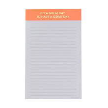  Chez Gagné - It's A Great Day, To Have A Great Day - Orange Lined Notepad by Chez Gagné at Confetti Gift and Party