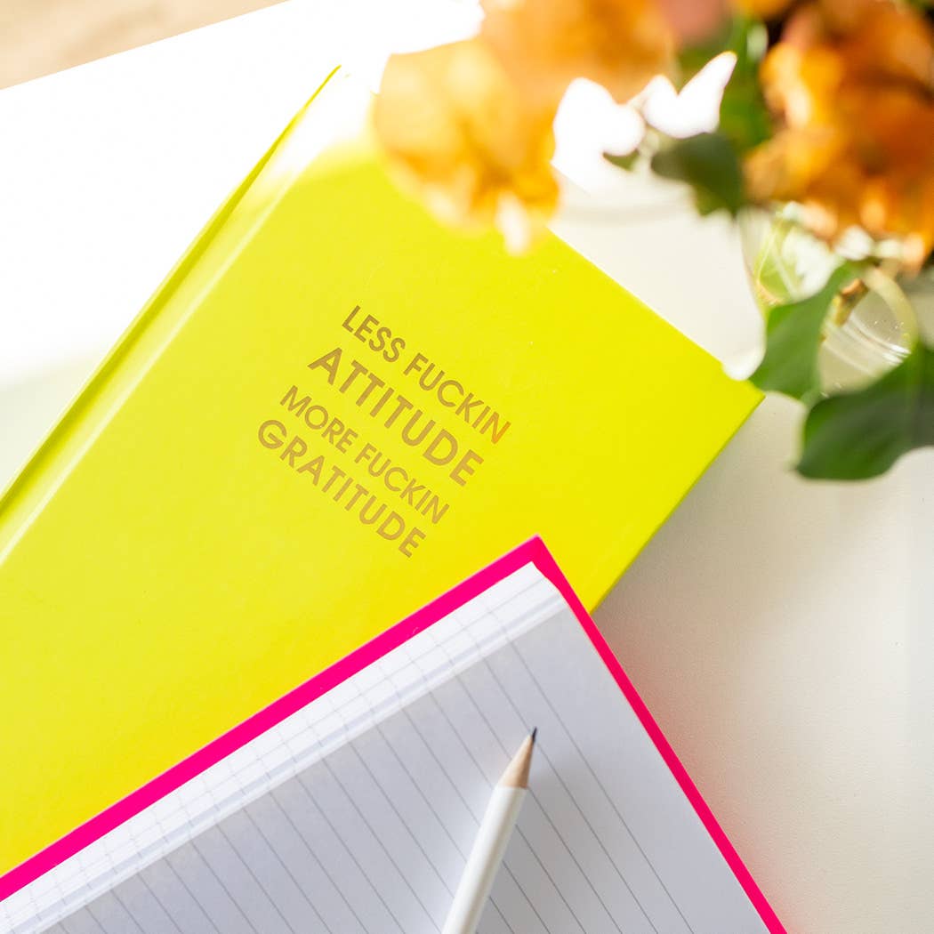 Chez Gagné - Less Attitude More Gratitude Journal Bright Hardcover by Chez Gagné at Confetti Gift and Party