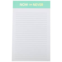  Chez Gagné - Now or Never Lined Notepad - Light Blue by Chez Gagné at Confetti Gift and Party