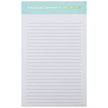  Chez Gagné - Reasonable Demands and Expectations Notepad - Light Blue by Chez Gagné at Confetti Gift and Party